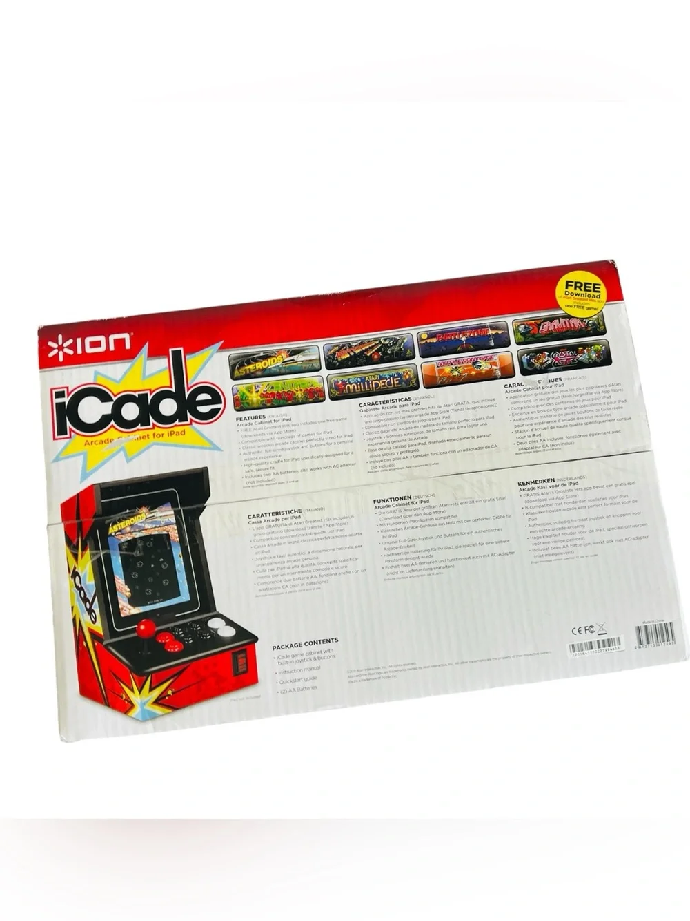 Atari Ion iCade Arcade Video Gaming System Cabinet For iPad New In Box